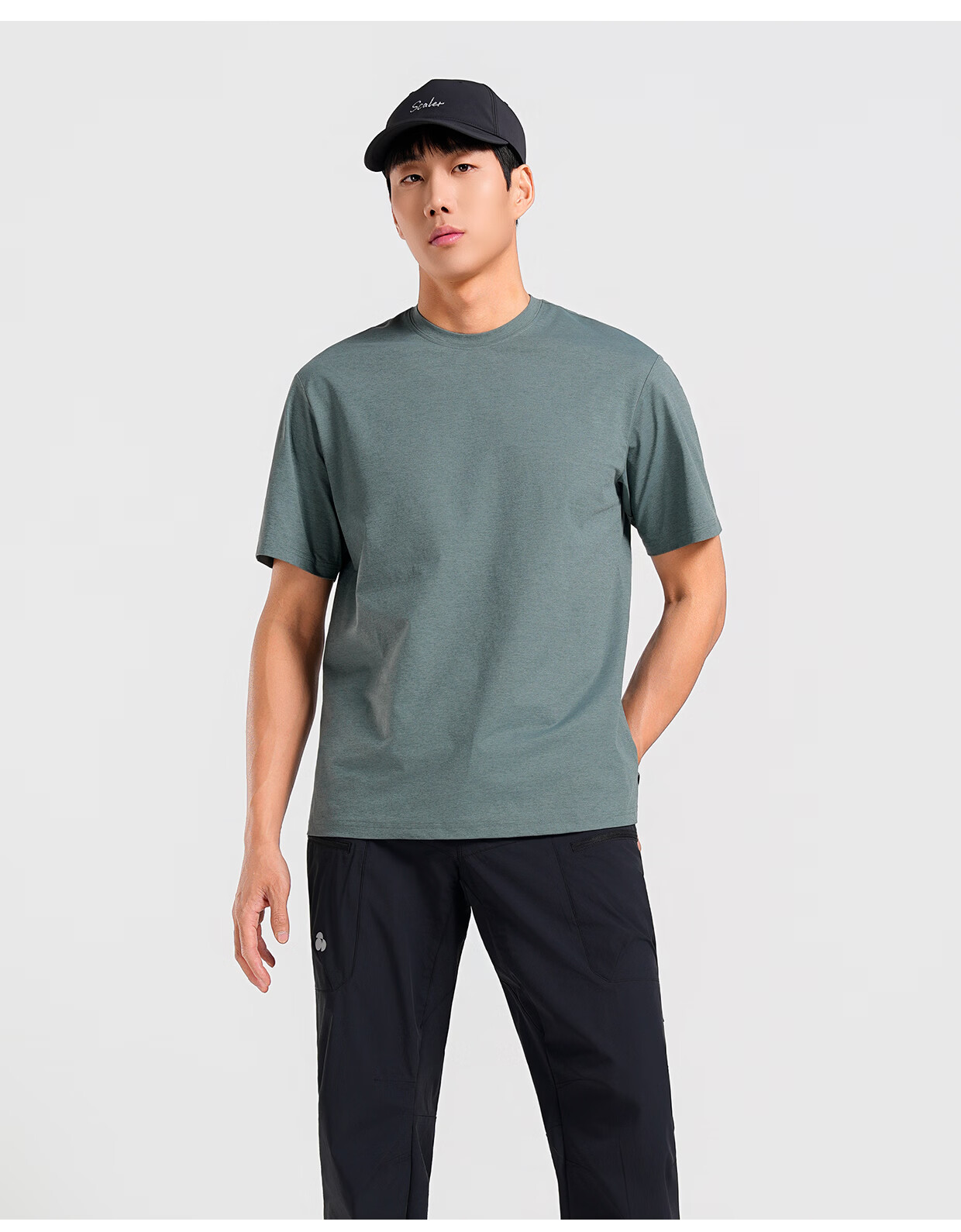 SCALER Men's Outdoor Quick-Dry Cooling UPF50+ Sun Protection Running Sports Breathable Loose Fit Short Sleeve T-Shirt 19