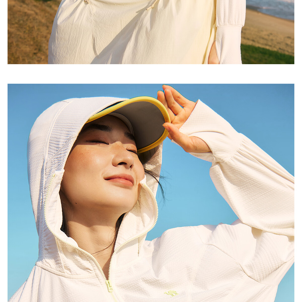 Camel Women's Sun Protection Jacket Spring Summer New Outdoor Cooling Heat Shield Breathable UV Protection M26BS01065 29