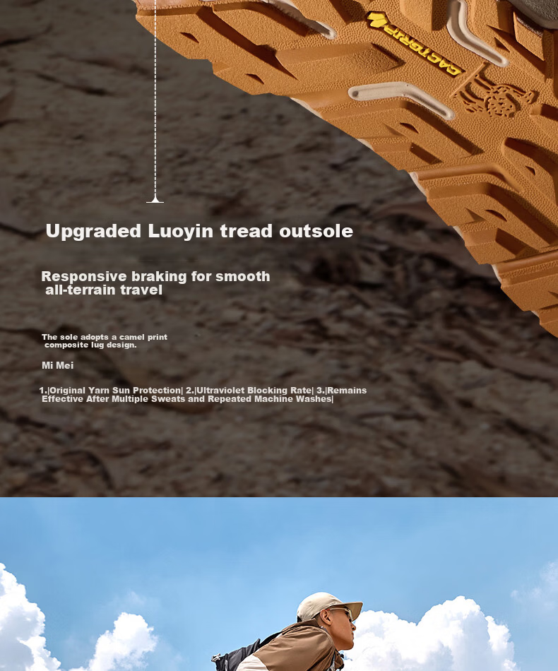 CAMEL Lianshan Outdoor Hiking Shoes 2025 Autumn New Unisex Non-slip Shock Absorption Trail Shoes 11