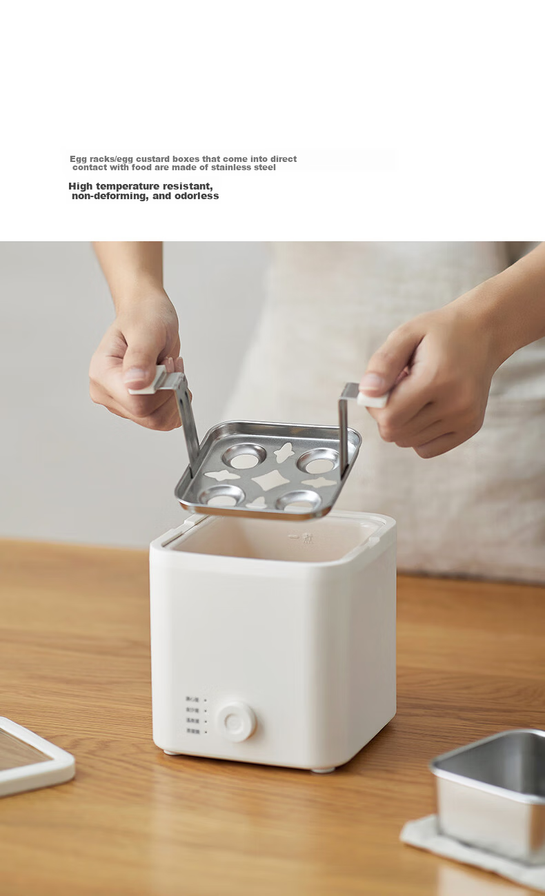Olayks Instant Egg Cooker Smart Timer Auto Power-Off Mini Electric Egg Steamer with Stainless Steel Steaming Bowl for Home Use 16