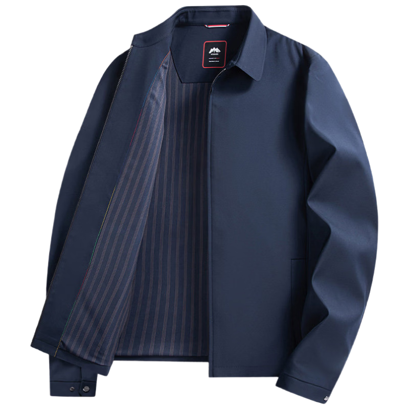 Romon Three-Proof Executive Jacket Men Spring High-End New Lapel Coat Business Official Cadet Jacket Men