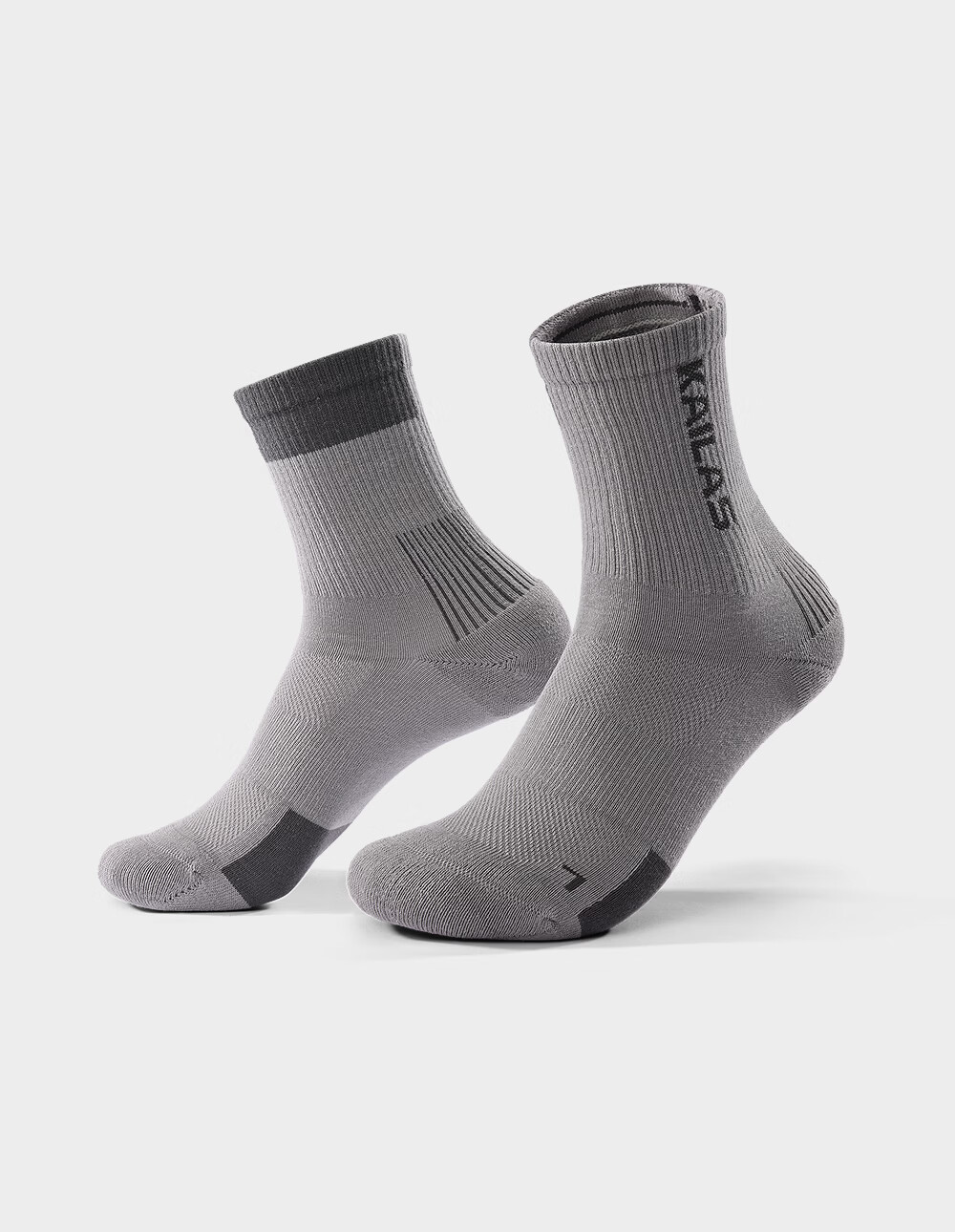 KAILAS Unisex Outdoor Hiking Breathable Mid-Top Sports Socks KH2602002 Navy Blue/Deep Mist Gray M 1