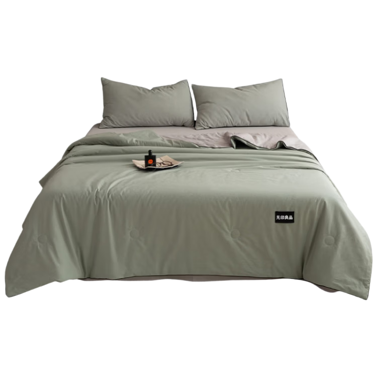 Wuyinliangpin Cotton Summer Quilt, 100% Xinjiang Cotton, Cooling Air Conditioning Comforter, 220*240cm