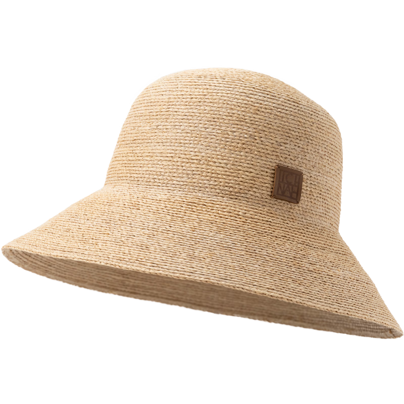 FANCET Women's Summer Straw Hat Elegant French Raffia Wide Brim UV Protection Sun Hat Beach Vacation Sunshade Hat