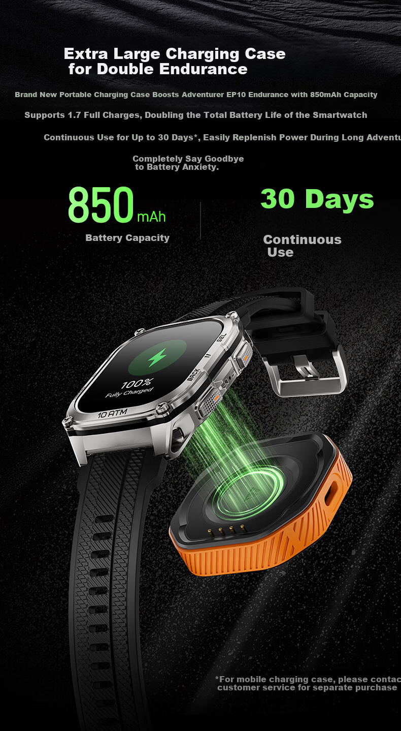 Liedong Explorer AD10 Outdoor Sports Watch GPS Off-road Cycling Mountaineering Swimming Diving Heart Rate Monitoring Ultra-long Battery Life 5