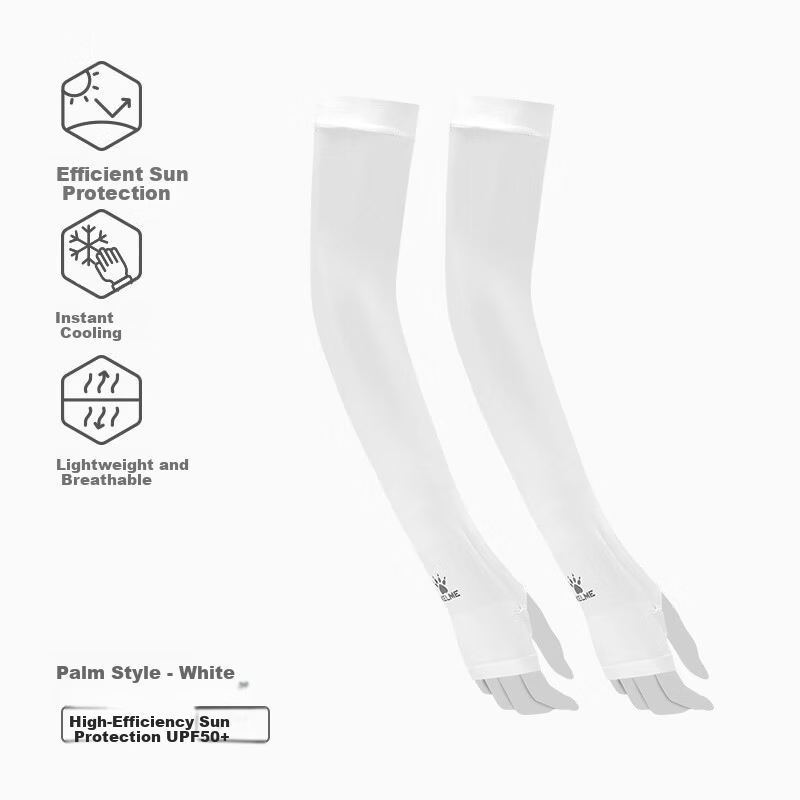 KELME Men's Cooling UV Protection Arm Sleeves Women's Ice Silk Sun Protection Sleeves Cycling Fishing Driving Basketball Arm Guards