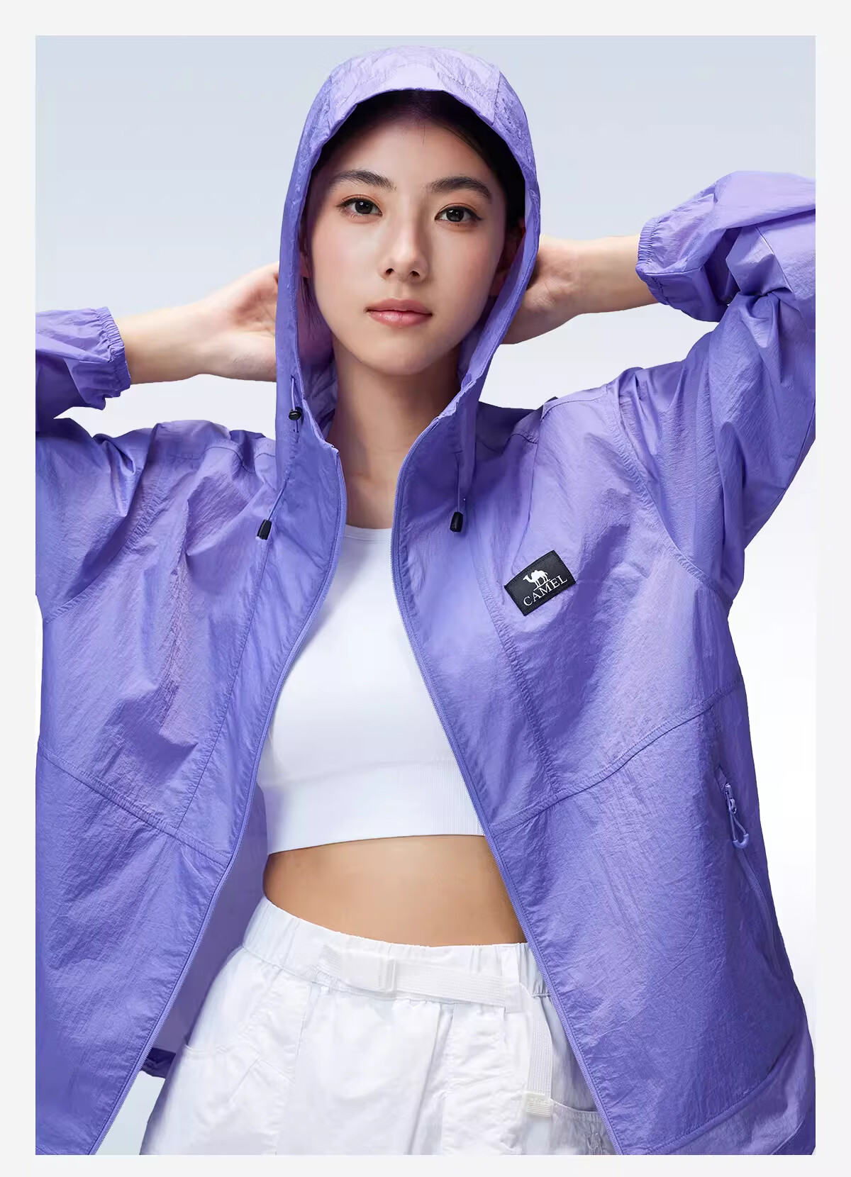 CAMEL Outdoor Sun Protection Jacket 2026 Spring Summer New Cooling Breathable Coat A36BA49026 (Dilraba Dilmurat Style) 22