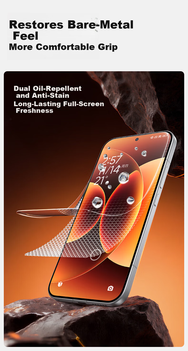 Mofajiang [High Definition Ultra Smooth] Tempered Glass Screen Protector for Xiaomi 17 Pro Max, Full Screen HD Anti-Fingerprint Ultrasonic Unlock Protective Film, 1 Piece 9