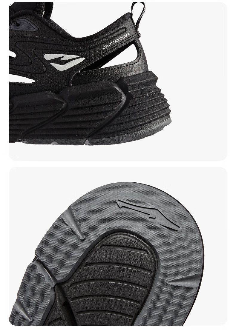 ERKE Men's Creek Hiking Sandals Outdoor Sports Casual Beach Shoes | [Yu Shi Same Style] Qingxi 2.0 24