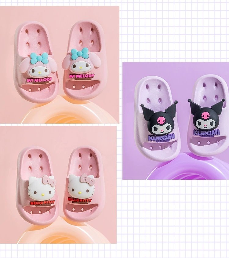 Ganmai Children's Slippers Girls Summer Sanrio Cinnamoroll Quick-Dry Bathroom Sandals Boys 180 12