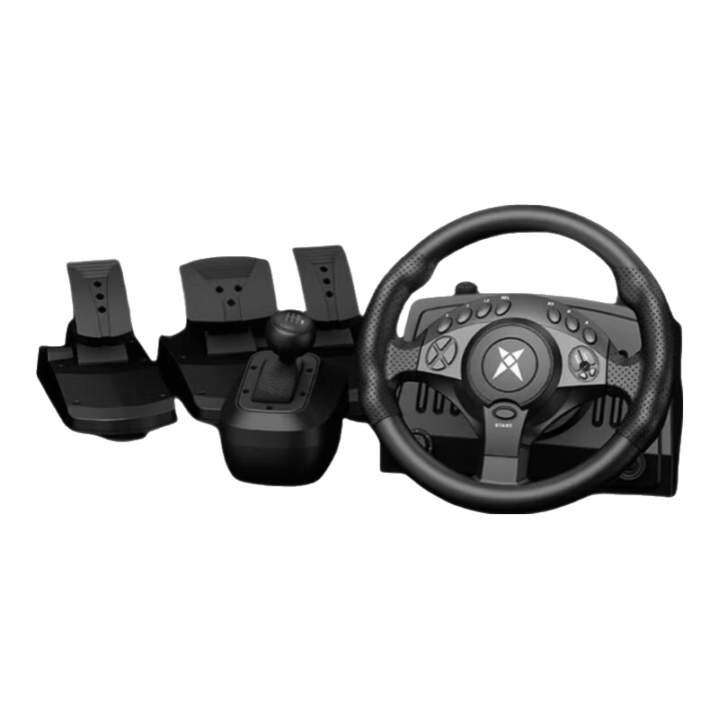 Keten D1 1080° Racing Wheel Game Steering Wheel Simulator Force Feedback Compatible with PC, Console, Euro Truck Simulator 2, and Chinese Touring