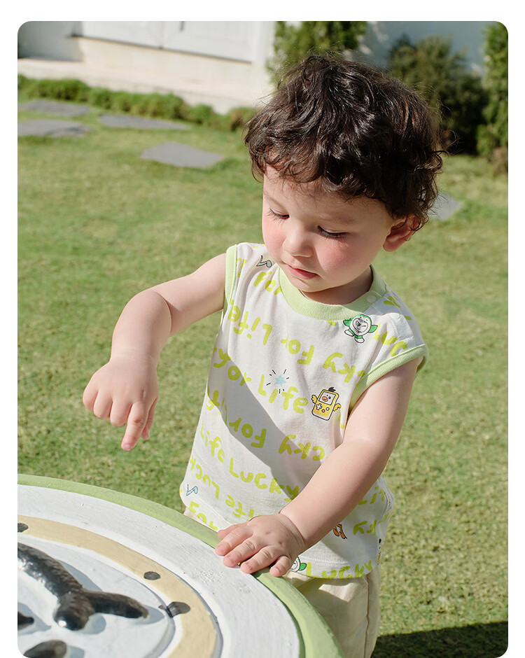 Balabala Baby Sleeveless T-Shirt Vest Girls Boys Infant Clothing 2026 New Summer Cotton Soft Top 37