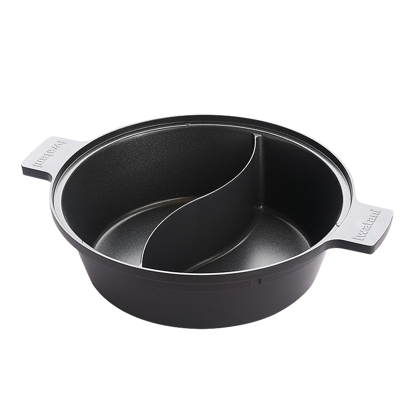 Iwatani Large Capacity 3L Dual-Compartment Hot Pot Non-Stick Easy-Clean Cassette Stove Accessory ZK-28