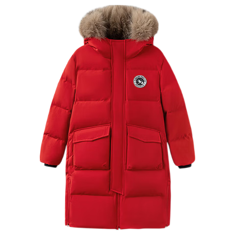 BALABALA Kids Down Jacket Boys and Girls 2025 New Winter Thickened Warm Long Coat Baby Outerwear for Boys