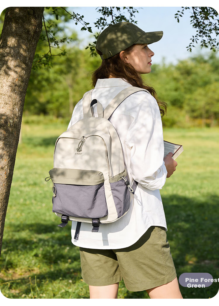 COW Women's Backpack Large Capacity School Bag Lightweight Laptop Bag Casual Dusty Purple 10