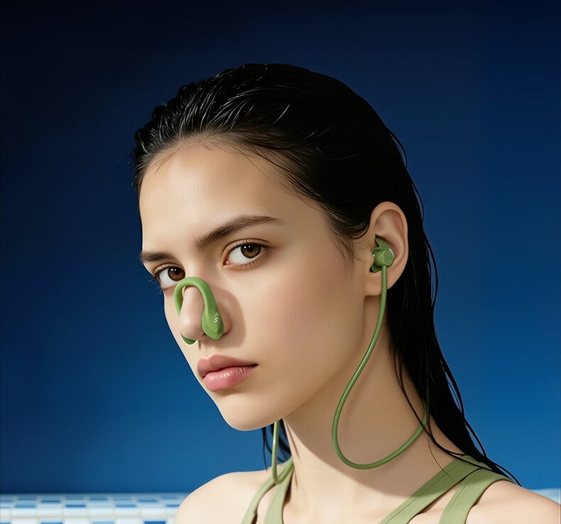 WATERTIME Swimming Earplugs Neck Strap Anti-Lost Waterproof Adult Earplugs for Otitis Prevention and Water Protection Bathing Earplugs 10