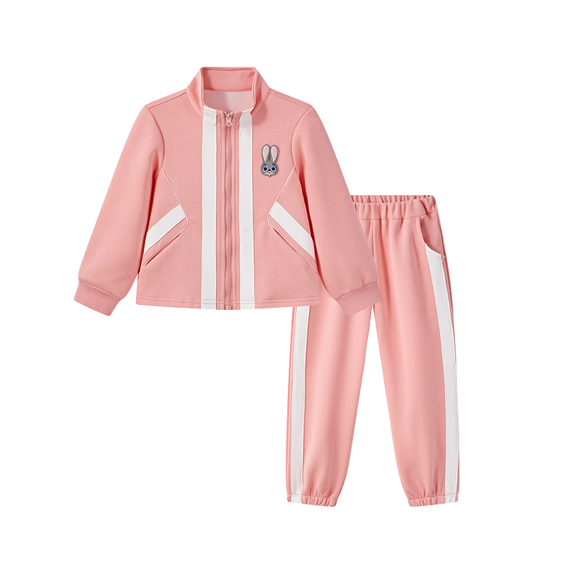 Disney Girls' Spring Autumn 2026 New Fashionable Cardigan Jacket and Casual Pants Two-Piece Set