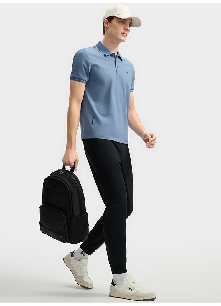 FILA Official Navigator Polo Shirt 2026 Summer Men's Cool Short Sleeve Sports T-Shirt Business Casual Top 61