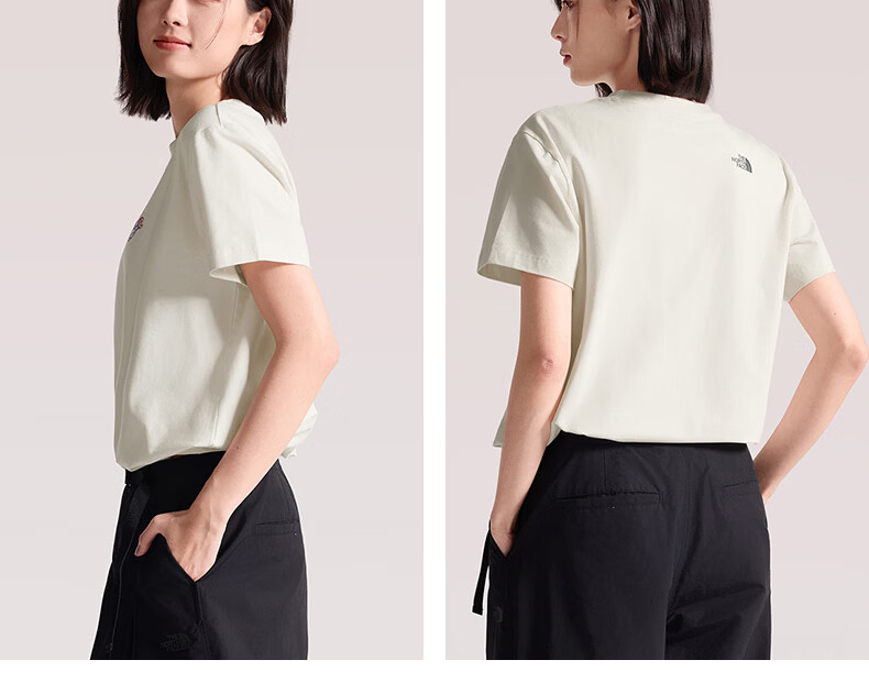 The North Face Women's Short Sleeve T-Shirt Outdoor Sports Quick-Dry Breathable 8GX6 Pink/0SO M 3