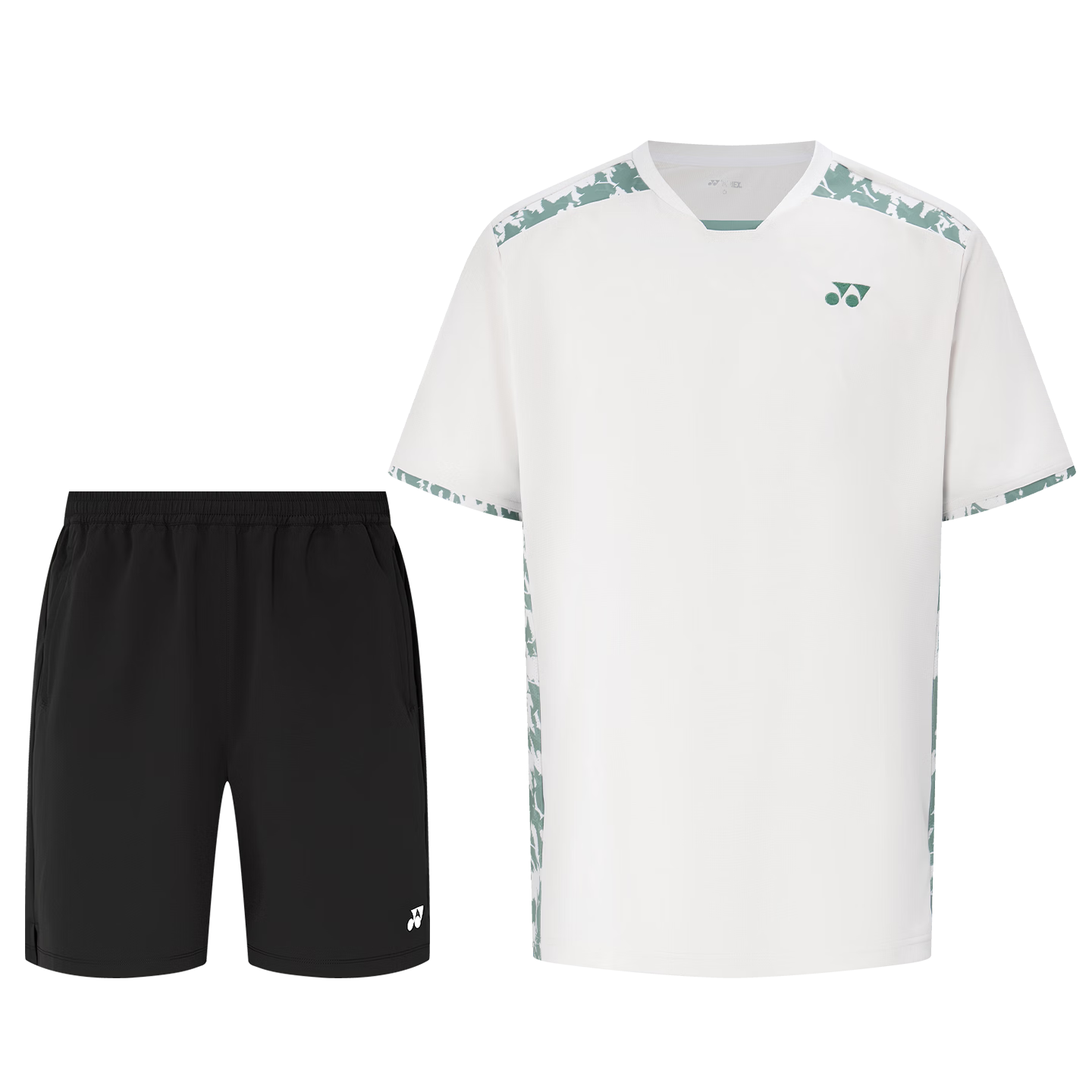 YONEX Badminton Apparel Color-Changing Short Sleeve T-Shirt and Shorts Set 1100426BCR Ivory White L
