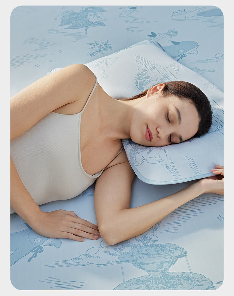 Babycare Adult Antibacterial Cooling Mat Baby Breathable Large Size Whale Party Green with Pillowcase 200×180CM 19