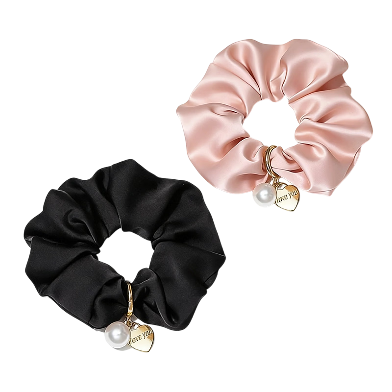 Meiyanji Large Intestine Pearl Hair Tie High-End Hair Rope Elastic Band Elegant Student High Ponytail Hair Accessory