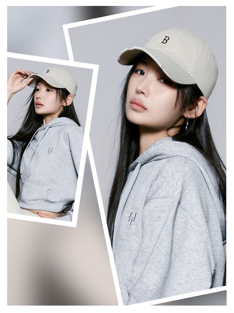MLB Unisex Vintage Soft Top Baseball Cap 26 Spring New 3ACPB096N-07SBS-F Worn by Zhang Ruonan 11