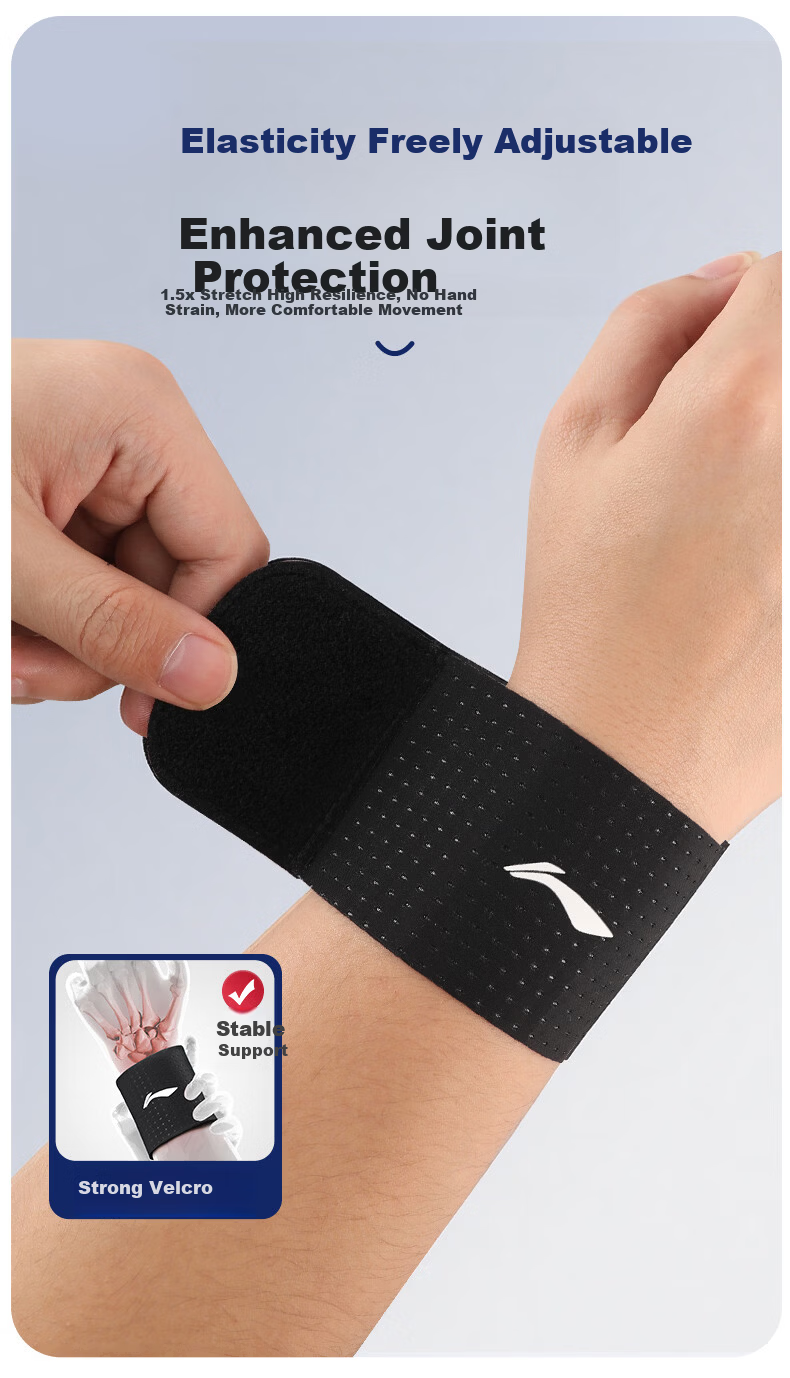 LI-NING Wrist Support Fitness Tendonitis TFCC Compression Wrist Protection Sprain Injury Prevention Unisex Badminton Wrist Guard 13