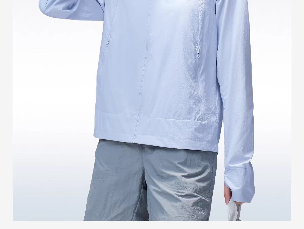 CAMEL Outdoor Original Yarn Sun Protection Jacket Women 2026 Spring Summer New Cool Breathable Water-Repellent Coat Sun Protection Clothing Men G023 34