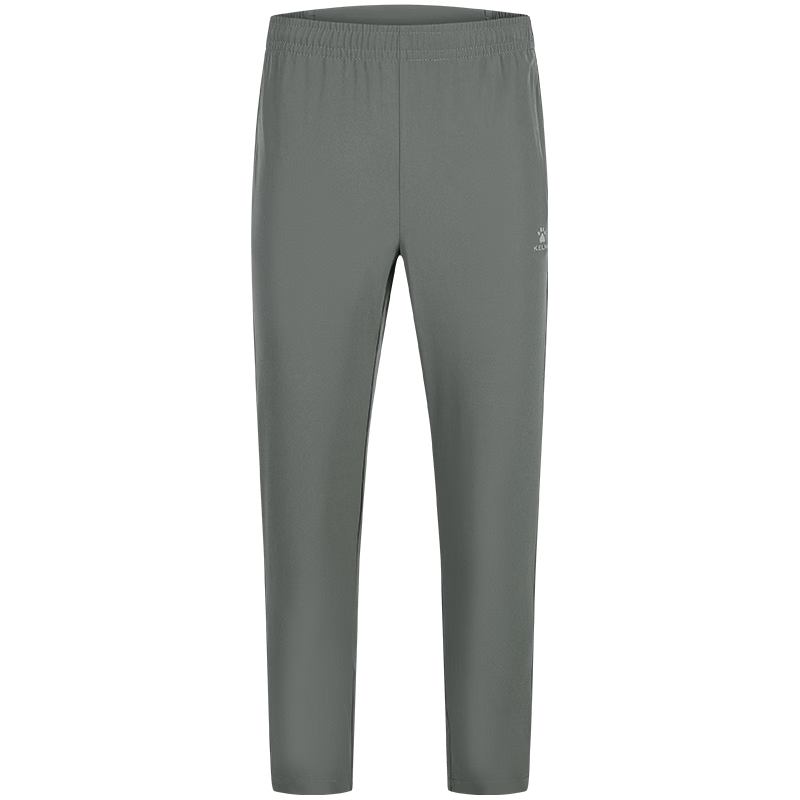 KELME Men's Summer New Woven Straight Quick-Dry Sports Pants Fitness Training Running Trousers Pillar Gray XL