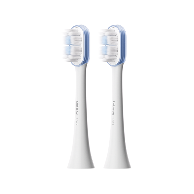 Hongmengzhixuan Libode Smart Electric Toothbrush Youyang Series, Toothbrush 2/toothbrush 3 Brush Head, Gentle Cleaning Shock-Absorbing Cloud Protection Type, 2-Pack White