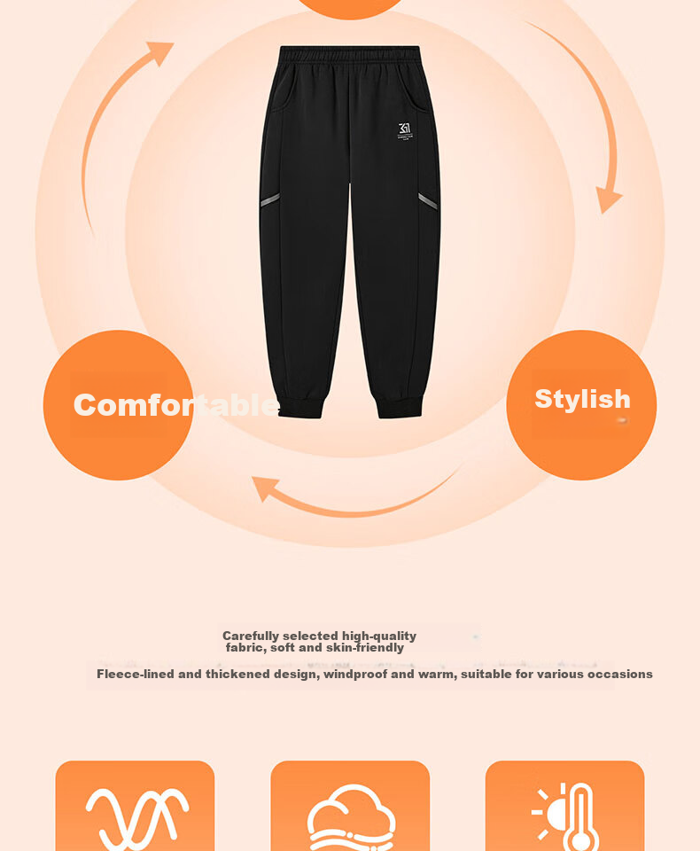 361° Kids Children's Long Pants 2025 Autumn Boys and Girls Sports Elastic Soft Skin-friendly Knit Pants Purple Size 130 9