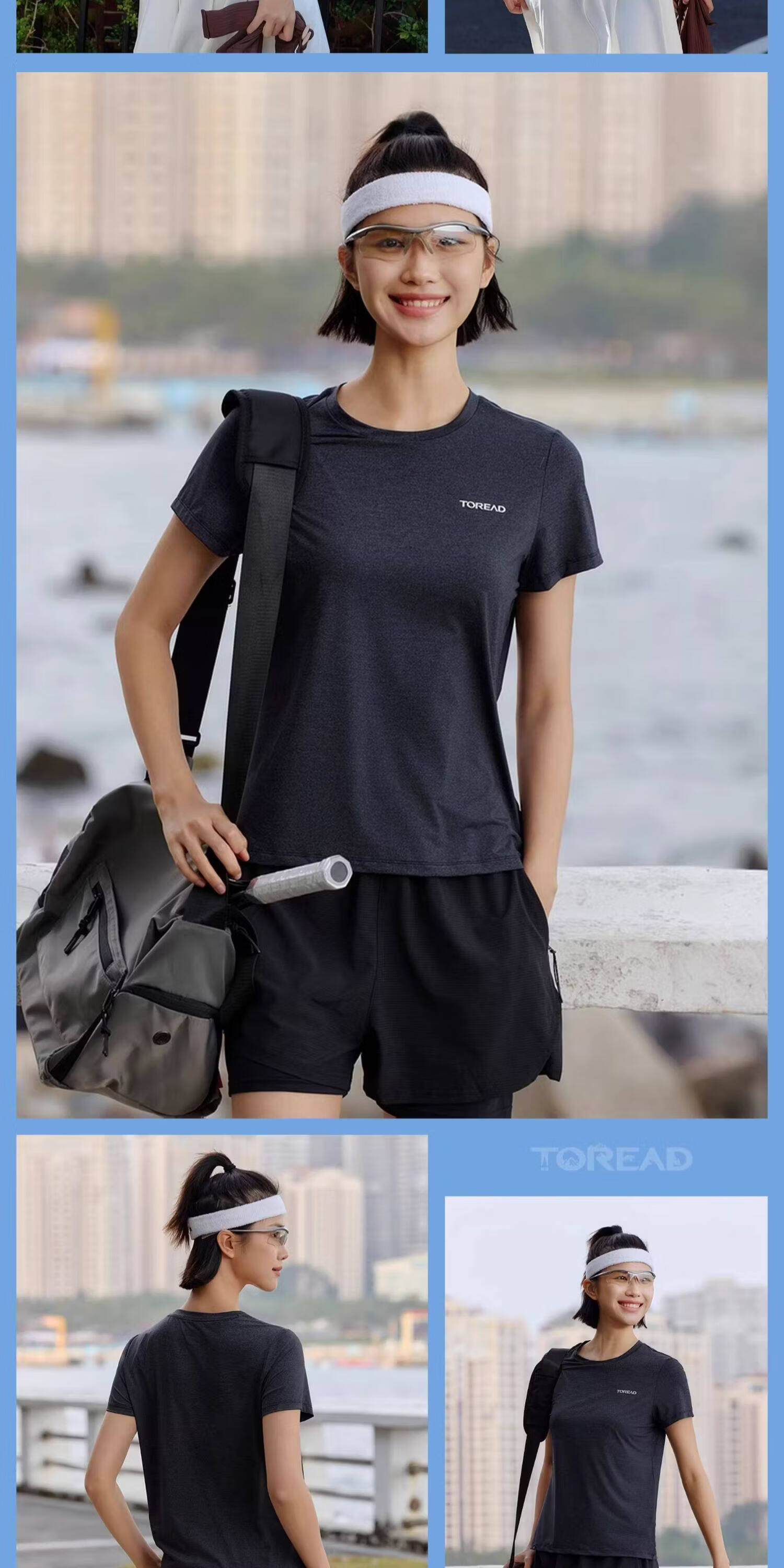 TOREAD Short Sleeve T-Shirt Lightweight Cooling Outdoor Sports Commuting UPF50+ Sun Protection High Elasticity Half Sleeve Beige Women XL 11