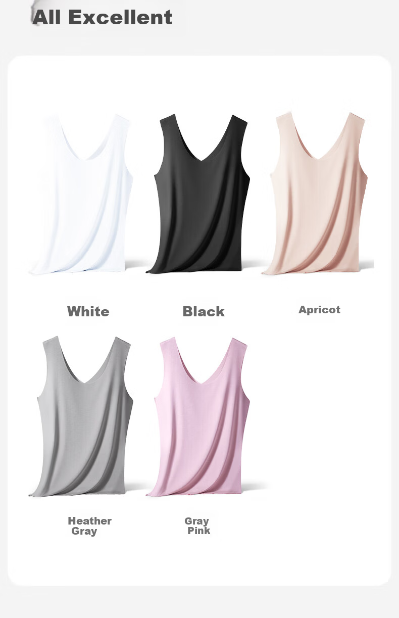 Jianyun Seamless Modal Camisole Slim Fit Women's Innerwear Sports Fitness Sleeveless Thin Base Shirt 25