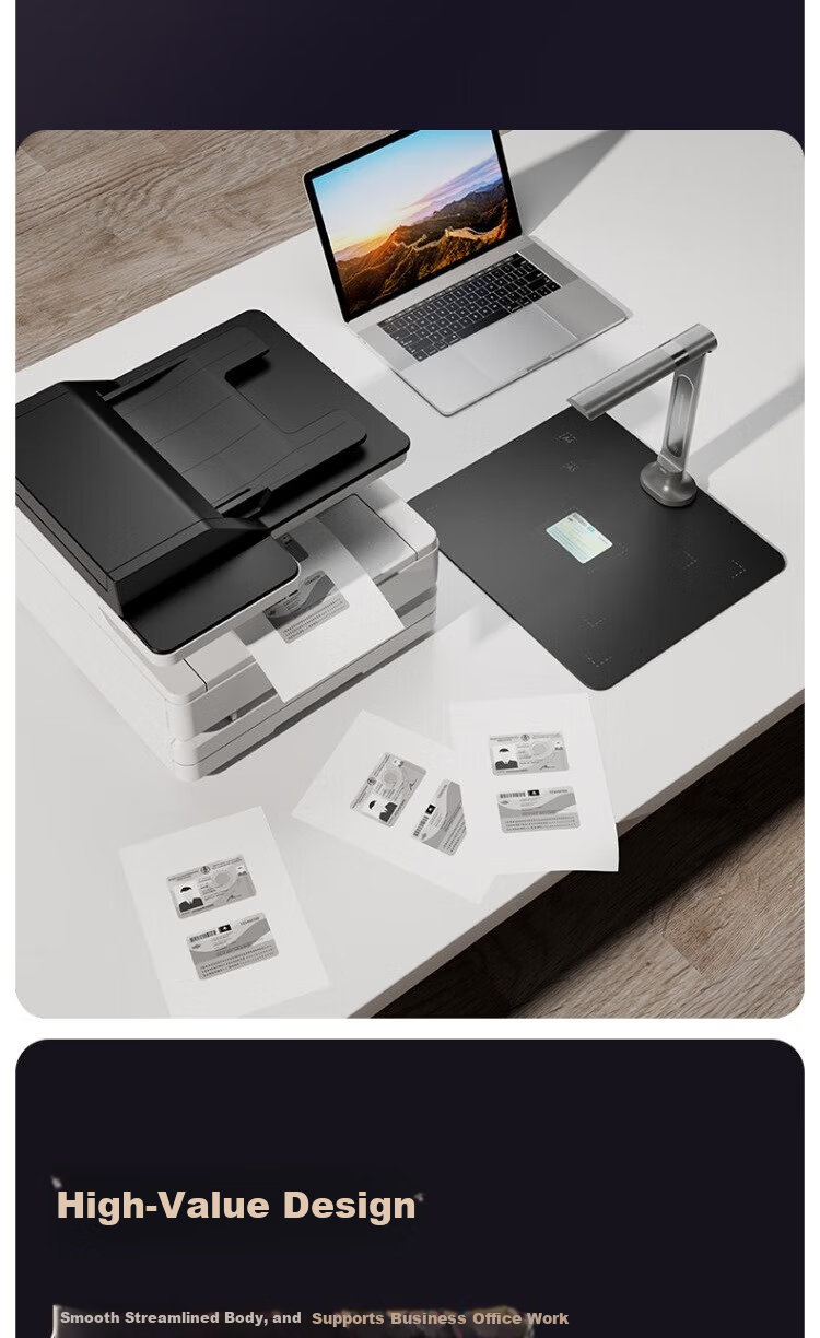 Deli GK600 High-Speed Document Scanner All-in-One Teaching Equipment A4 10MP Scanning Device 8