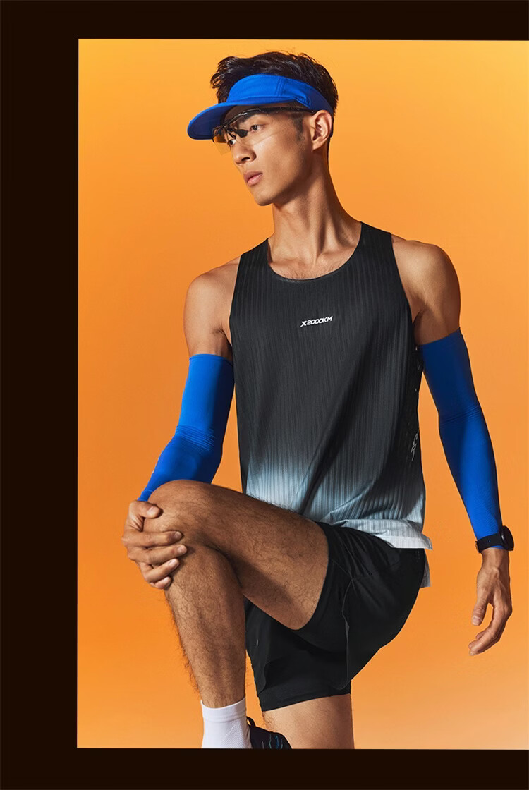XTEP 2000KM PRO Men's Quick-Dry Vest Sports Sweat-Absorbing Breathable Running Outdoor Training 12