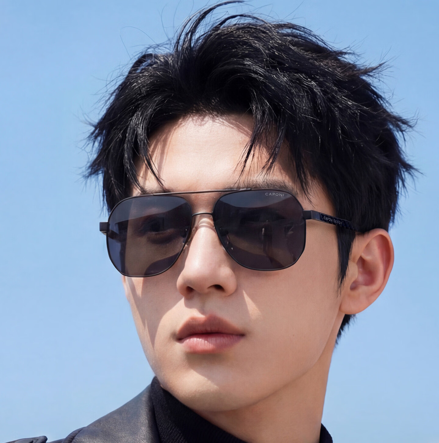 CAPONI Carbon Fiber Polarized Sunglasses for Men, Photochromic UV Protection Driving Day and Night Use 2