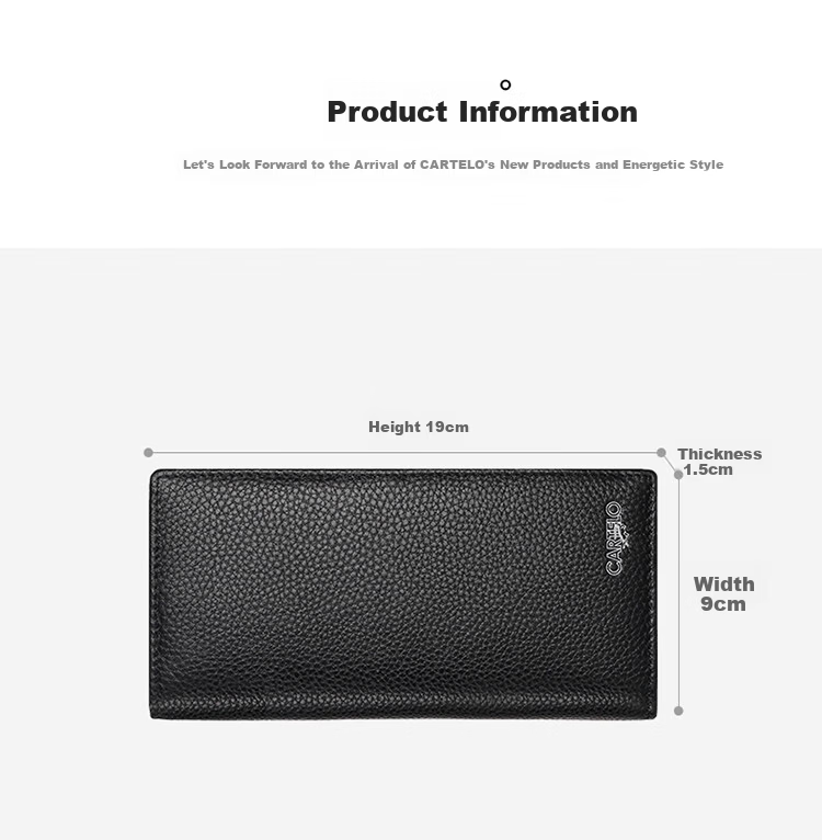 Cartelo Crocodile Men's Wallet First Layer Cowhide Fashion Multifunctional Business Casual Wear-Resistant New Year Gift 8