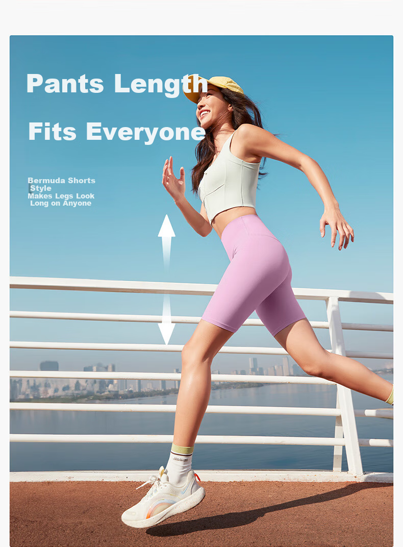 VFU Xiao Nuo Fitness Shorts Five-Point Cycling Pants Women High Waist Tight Sports Spring Summer Dark Tea Brown S 7