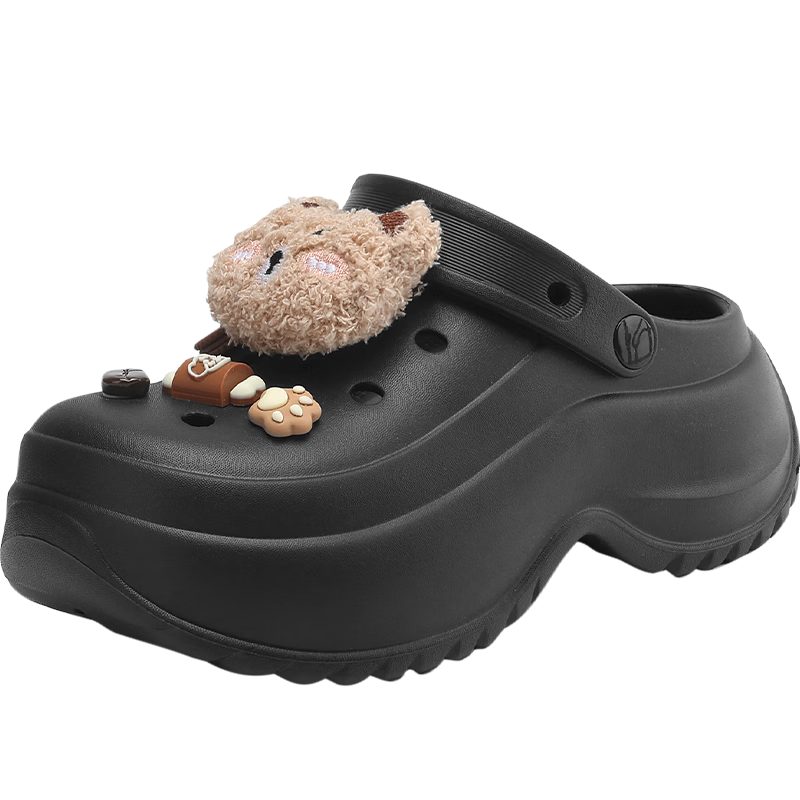 HLA Women's Hollow Out Thick Sole Height Increasing Dual-Wear Casual Sandals HDALXW2CDJ008 Beige Size 36-37