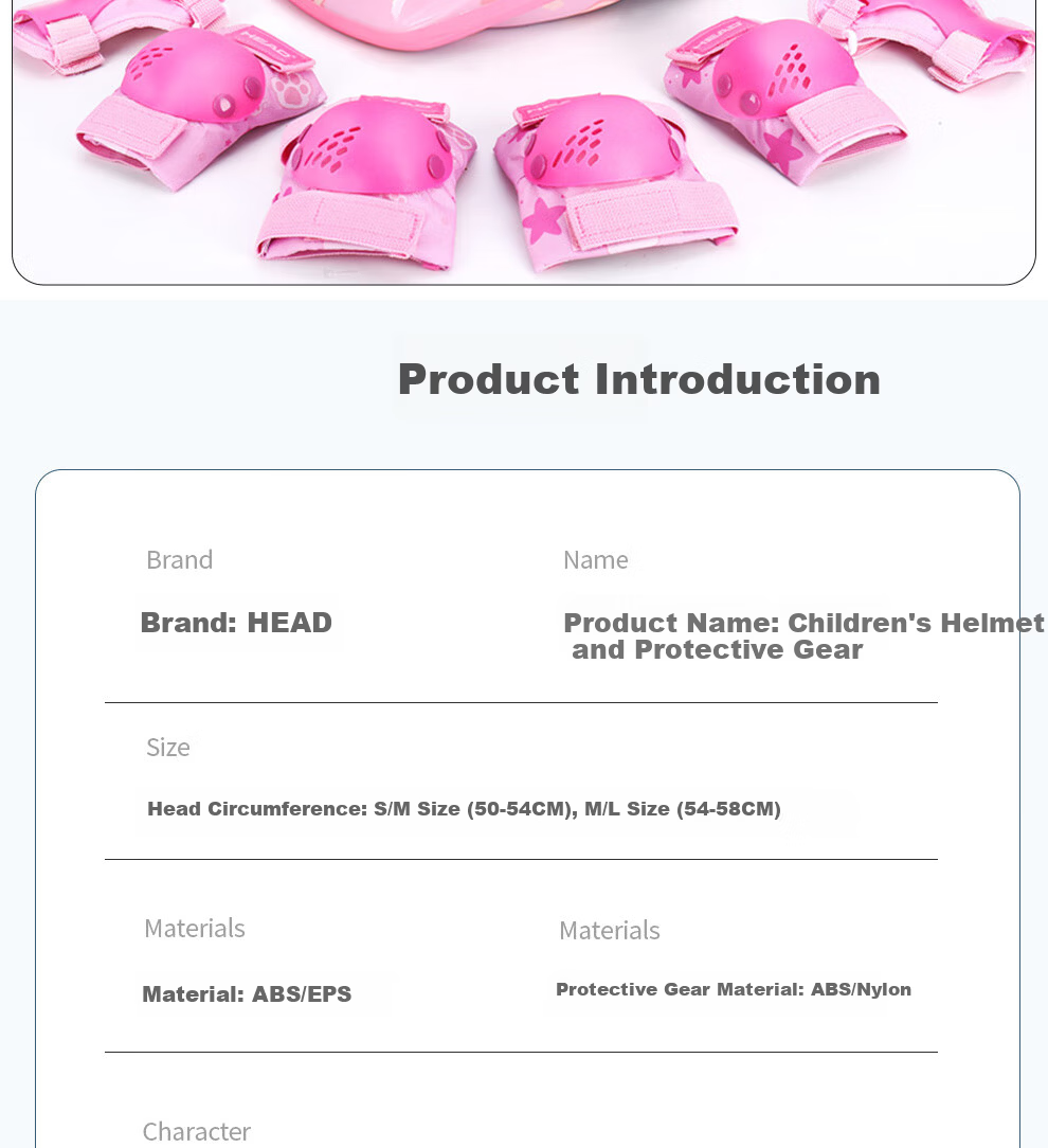 Haide Kids Roller Skating Protective Gear Helmet Knee Pads Elbow Pads Wrist Guards Bicycle Skateboard Balance Bike Protective Set Blue M 14