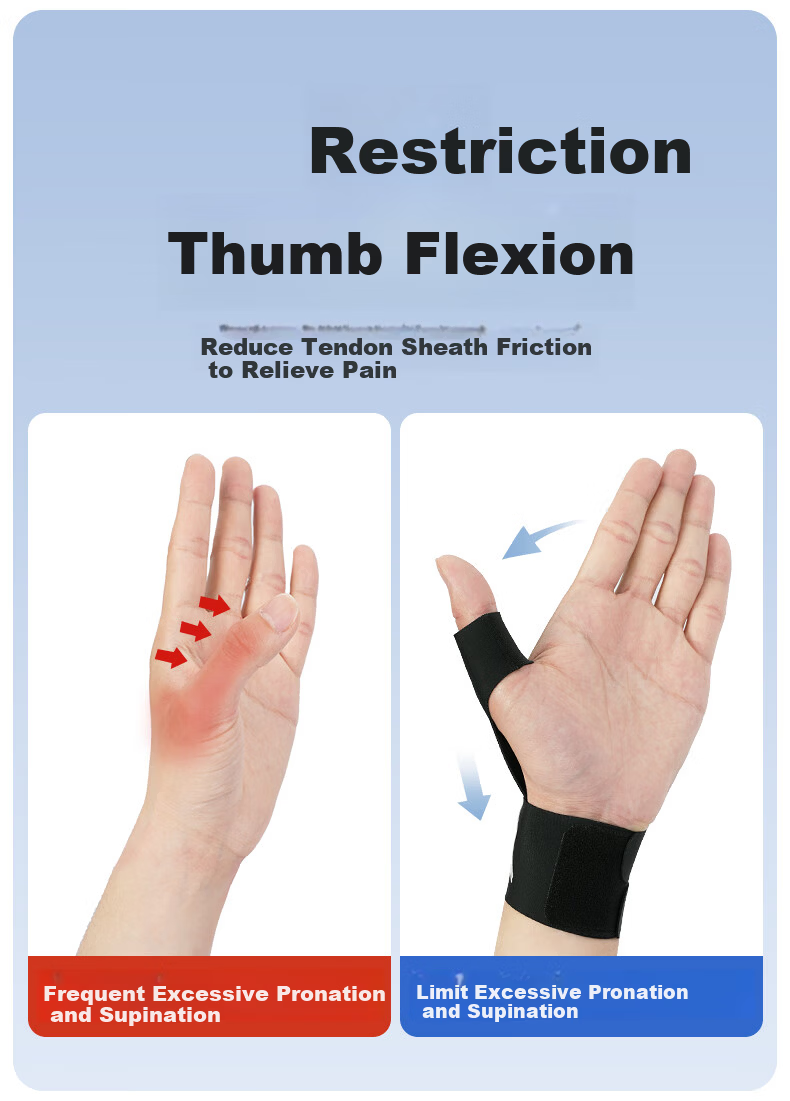 LI-NING Thumb Tendonitis Brace Support TFCC Wrist Brace Sprain Wrist Injury Protection for Men and Women 5