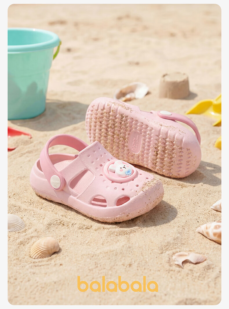 Balabala Kids Slippers Baby Outdoor Beach Shoes Cartoon Girls Soft Sole Hole Shoes Boys Girls Summer Toddler Sandals 21