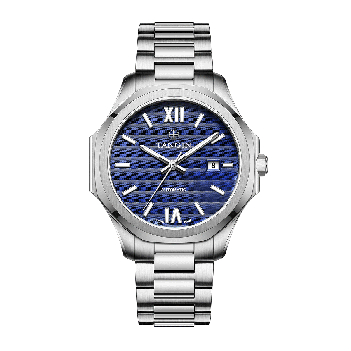TANGIN Swiss Automatic Mechanical Watch Men's Original Business Waterproof Watch Birthday Gift for Men