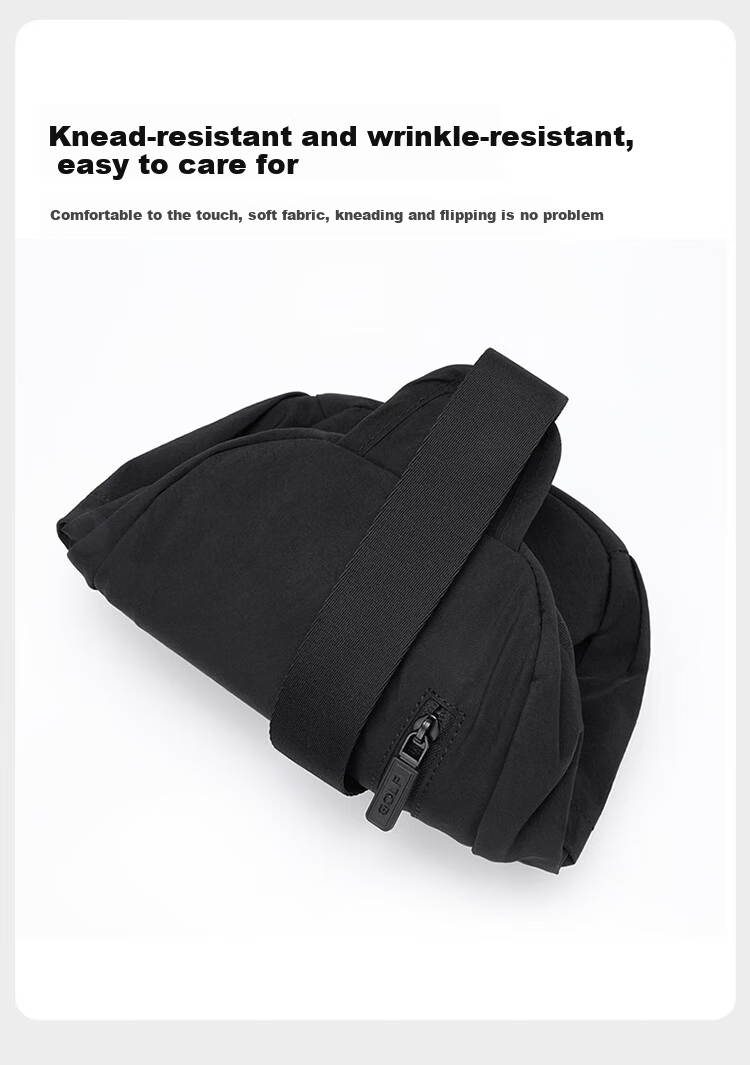 GOLF Men's Chest Bag Crossbody Shoulder Bag Unisex Phone iPad Bag Water Bottle Holder Water-Resistant Sports Cycling Small Backpack 16
