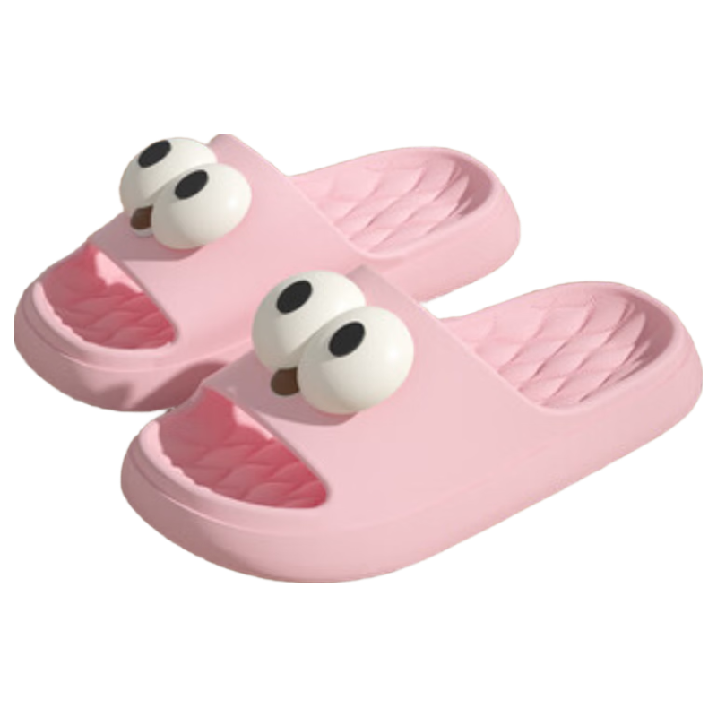 Qiumuxi Thick Sole Slippers Men Outdoor Non-Slip EVA Soft Comfortable High-Value Outdoor Couple Women's Sandals