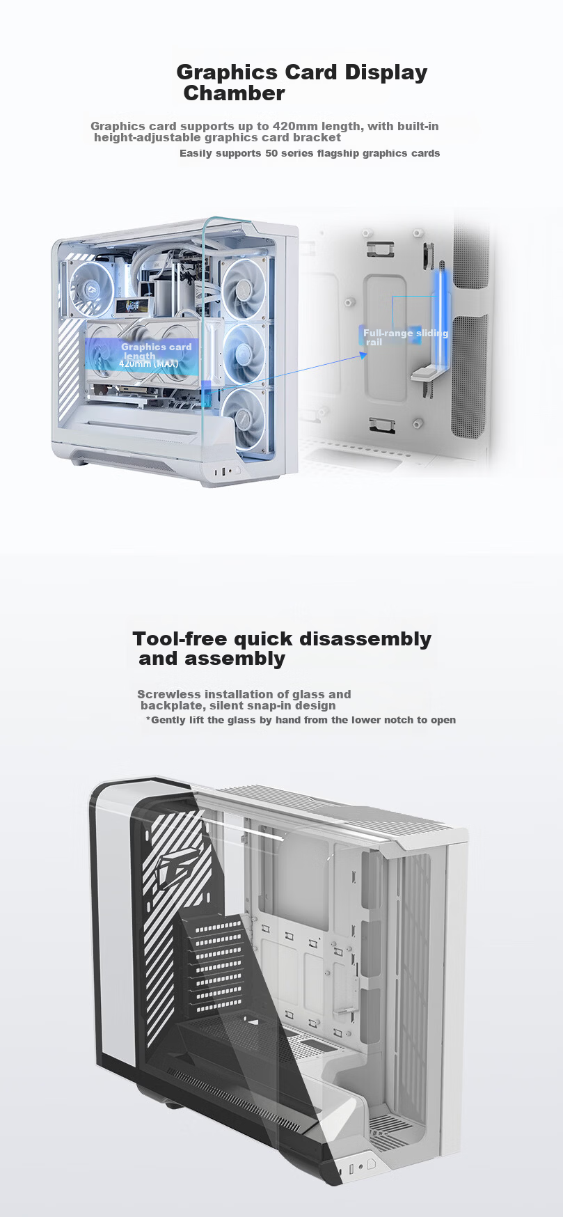 Colorful iGame C25A VORTEX W ATX Case (Built-in Crossflow Fan, Magic Cable Management, Quick Installation) 4
