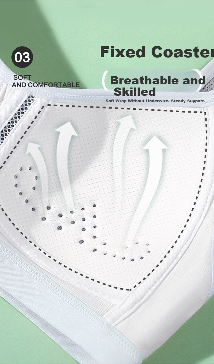 Hodohome Girls' Underwear Development Stage 2 Class A Mesh Breathable Student Wireless Bra 2 Pieces 038 2A80 5