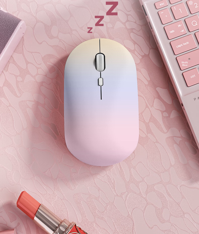 HP Wireless Bluetooth Mouse Starbook Gradient Star Design Silent Office Mouse Female Office Dedicated Wireless Dual-Mode Rechargeable USB Laptop Tablet Universal 9