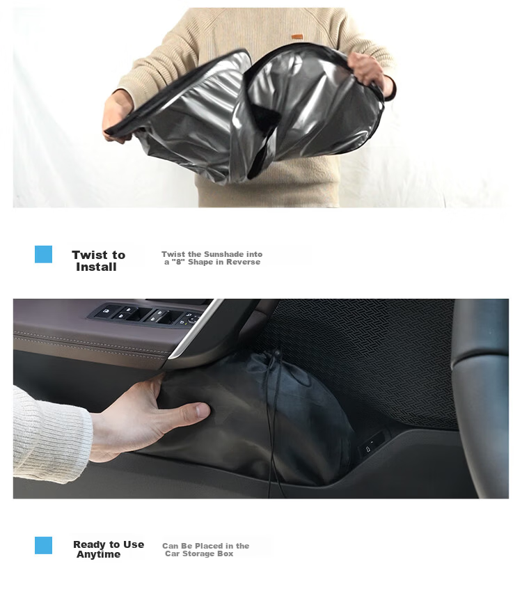 AUTOWOEL Ideal Auto Sunshade L7 L6 L8 L9 Car Window Sunshade Curtain ONE Interior Sun Protection Heat Insulation Front Windshield Cover 16